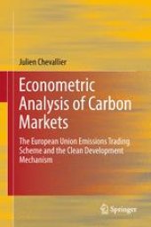 book Econometric Analysis of Carbon Markets: The European Union Emissions Trading Scheme and the Clean Development Mechanism