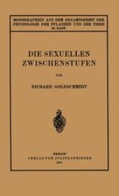 book Die Sexuellen Zwischenstufen