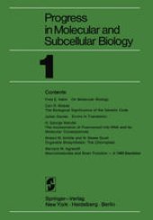 book Progress in Molecular and Subcellular Biology