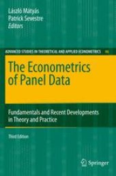 book The Econometrics of Panel Data: Fundamentals and Recent Developments in Theory and Practice