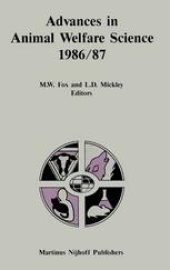 book Advances in Animal Welfare Science 1986/87