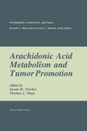 book Arachidonic Acid Metabolism and Tumor Promotion