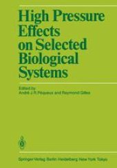 book High Pressure Effects on Selected Biological Systems