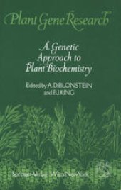 book A Genetic Approach to Plant Biochemistry