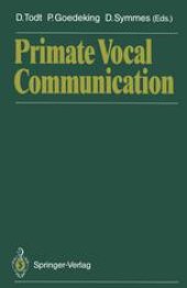 book Primate Vocal Communication