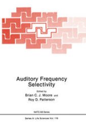 book Auditory Frequency Selectivity