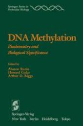 book DNA Methylation: Biochemistry and Biological Significance