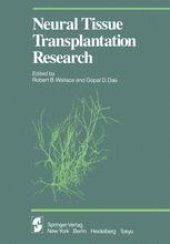 book Neural Tissue Transplantation Research