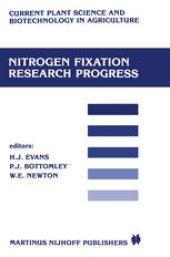 book Nitrogen fixation research progress: Proceedings of the 6th international symposium on Nitrogen Fixation, Corvallis, OR 97331, August 4–10, 1985