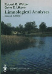 book Limnological Analyses