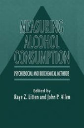 book Measuring Alcohol Consumption: Psychosocial and Biochemical Methods