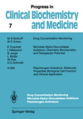 book Drug Concentration Monitoring Microbial Alpha-Glucosidase Inhibitors Plasminogen Activators