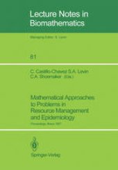 book Mathematical Approaches to Problems in Resource Management and Epidemiology: Proceedings of a Conference held at Ithaca, NY, Oct. 28–30, 1987