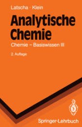 book Analytische Chemie: Chemie — Basiswissen III