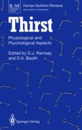 book Thirst: Physiological and Psychological Aspects