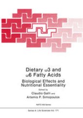 book Dietary ω3 and ω6 Fatty Acids: Biological Effects and Nutritional Essentiality