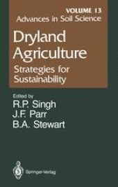 book Advances in Soil Science: Dryland Agriculture: Strategies for Sustainability