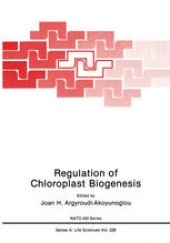 book Regulation of Chloroplast Biogenesis