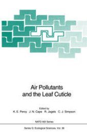 book Air Pollutants and the Leaf Cuticle