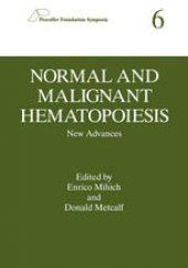 book Normal and Malignant Hematopoiesis: New Advances