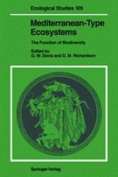 book Mediterranean-Type Ecosystems: The Function of Biodiversity