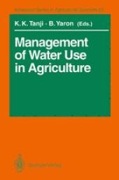 book Management of Water Use in Agriculture