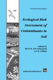 book Ecological Risk Assessment of Contaminants in Soil