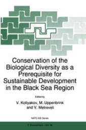 book Conservation of the Biological Diversity as a Prerequisite for Sustainable Development in the Black Sea Region