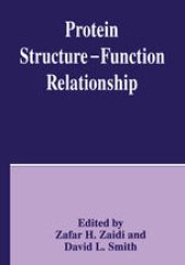 book Protein Structure — Function Relationship