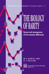 book The Biology of Rarity: Causes and consequences of rare—common differences