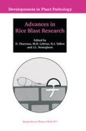 book Advances in Rice Blast Research: Proceedings of the 2nd International Rice Blast Conference 4–8 August 1998, Montpellier, France