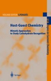 book Host-Guest Chemistry: Mimetic Approaches to Study Carbohydrate Recognition