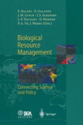 book Biological Resource Management Connecting Science and Policy