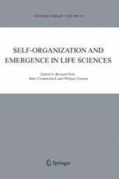 book SELF-ORGANIZATION AND EMERGENCE IN LIFE SCIENCES