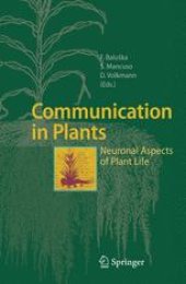 book Communication in Plants: Neuronal Aspects of Plant Life