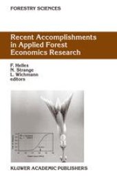 book Recent Accomplishments in Applied Forest Economics Research