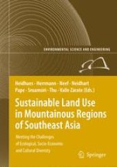 book Sustainable Land Use in Mountainous Regions of Southeast Asia: Meeting the Challenges of Ecological, Socio-Economic and Cultural Diversity