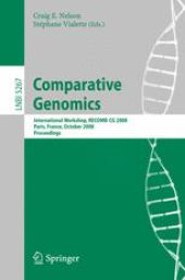 book Comparative Genomics: International Workshop, RECOMB-CG 2008, Paris, France, October 13-15, 2008. Proceedings