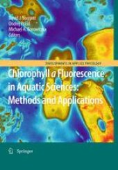 book Chlorophyll a Fluorescence in Aquatic Sciences: Methods and Applications