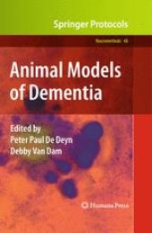 book Animal Models of Dementia