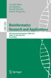 book Bioinformatics Research and Applications: 8th International Symposium, ISBRA 2012, Dallas, TX, USA, May 21-23, 2012. Proceedings