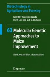 book Molecular Genetic Approaches to Maize Improvement