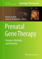 book Prenatal Gene Therapy: Concepts, Methods, and Protocols