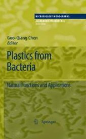 book Plastics from Bacteria: Natural Functions and Applications