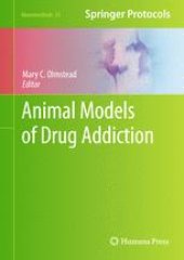 book Animal Models of Drug Addiction