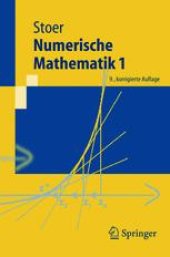 book Numerische Mathematik 1: Eine Einfuhrung — unter Berucksichtigung von Vorlesungen von F.L. Bauer