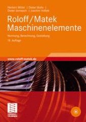 book Roloff/Matek Maschinenelemente: Normung, Berechnung, Gestaltung