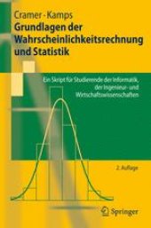 book Grundlagen der Wahrscheinlichkeitsrechnung und Statistik: Ein Skript für Studierende der Informatik, der Ingenieur- und Wirtschaftswissenschaften