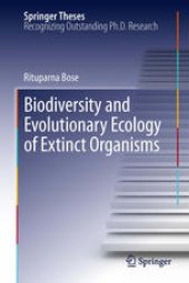 book Biodiversity and Evolutionary Ecology of Extinct Organisms