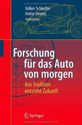 book Forschung für das Auto von Morgen: Aus Tradition entsteht Zukunft